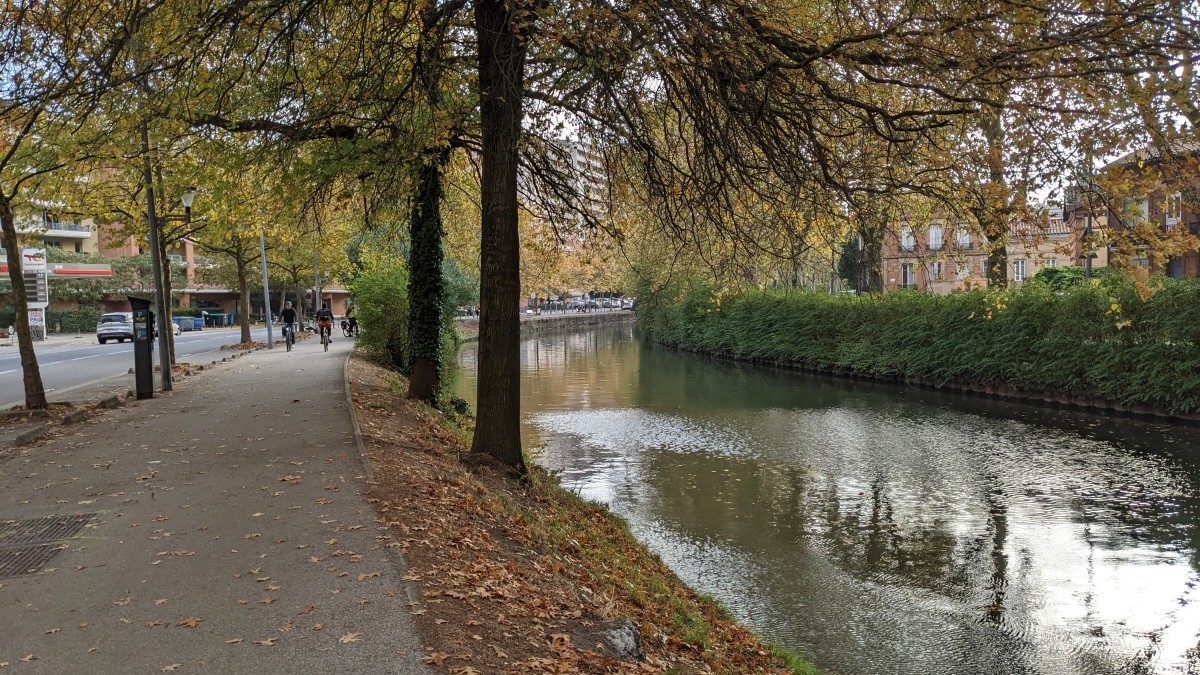 Bike Trail beside the Canal de Midi in Toulouse